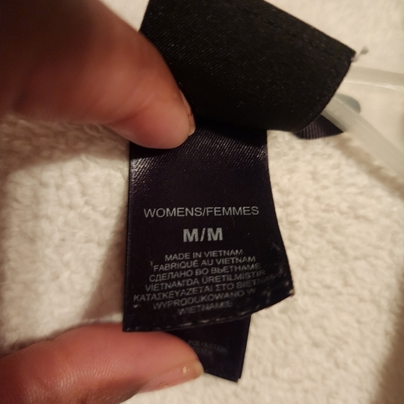 The North Face White/Off White Full Zip Fleece Jacket Womens Size M - Picture 11 of 14